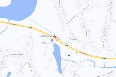 Билборд B в Днепр (Днепропетровск), 3х6  Полтавське шосе (парковка) схема