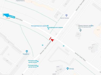 Призма B в Харькове, 3х6  Героев Труда ул. - Тракторостроителей пр-т, в центр  - 382494 схема