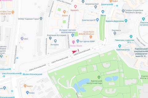 Ситилайт B в Харькове, 1,24х1,84  Клочковский спуск (3), в центр (пакетная продажа) схема