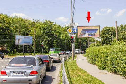 Билборд A в Харькове, 3х6  Чкалова ул. - Звездная ул., в центр фото 1