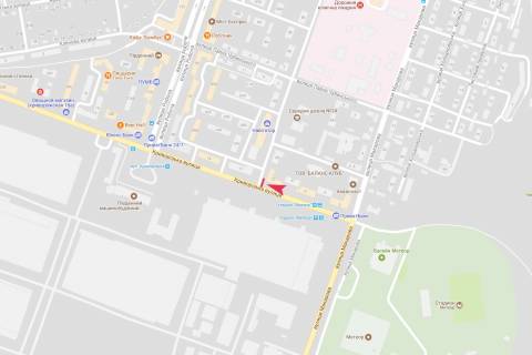 Билборд A в Днепр (Днепропетровск), 3х6  Криворізька вул., 10  схема