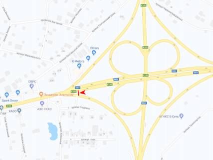 Билборд B в Харькове, 3х6  Полтавський шлях вул. - Окружна вул., з центру схема