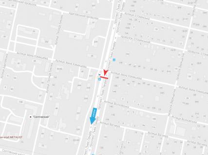 Билборд B в Харькове, 3х6  просп. Льва Ландау (50-річчя СРСР) 148 +  Івана Камишева вул., з центру схема