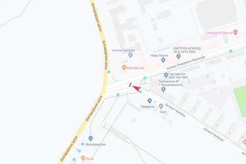 Призма A в Харькове, 3х6  Чкалова ул. - Академика Проскуры ул., в центр, VIP - 383223 схема