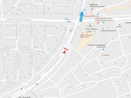 Призма A в Харькове, 3х6  просп. Льва Ландау (50-річчя СРСР), 91, в центр - 383435 схема