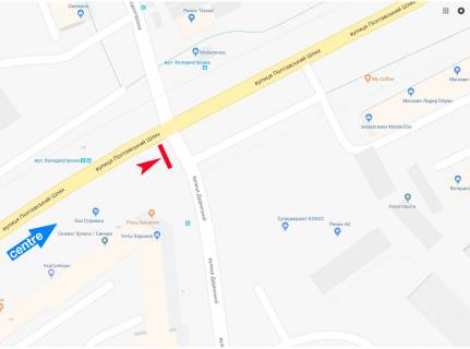 Скроллер A в Харькове, 3,1х2,2  Полтавський Шлях вул. - Дудинської (Наріманова) вул., в центр - 383047 схема