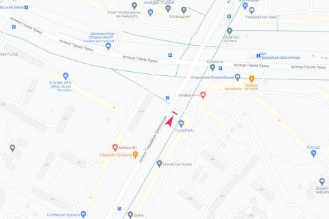 Білборд, Бігборд (Борд)  A у Харкові, 3х6  Гвардійців-Широнінців вул., 44 схема