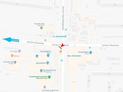 Бэклайт A в Харькове, 3х6  Юбилейный пр-т - Тракторостроителей пр-т, 59/56, в центр схема