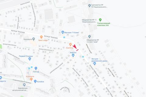 Билборд A в Харькове, 3х6  Чебишева вул. - Новошишківська вул., з центру схема