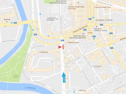 Билборд A в Харькове Университетская ул.,31**** схема