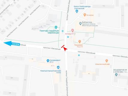 Призма A в Харькове, 3х6  просп. Ювілейний (П'ятдесятиріччя ВЛКСМ ) 47/19 - Гвардійців-Широнінців вул., в центр - 383263 схема