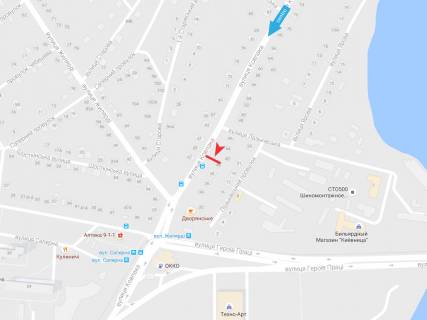 Билборд B в Харькове, 3х6  Сидора Ковпака вул., 40 схема