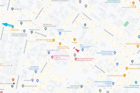 Сiтiлайт A у Харкові, 1,24х1,84  Свободы ул., 27 схема