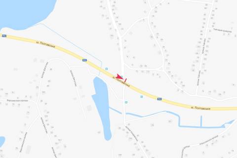 Билборд B в Днепр (Днепропетровск), 3х6  Полтавське шосе (пішохідний перехід) схема