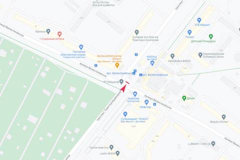 Білборд, Бігборд (Борд)  B у Харкові, 3х6  Валентинівська вул. - Тракторобудівників просп., 130/1 схема