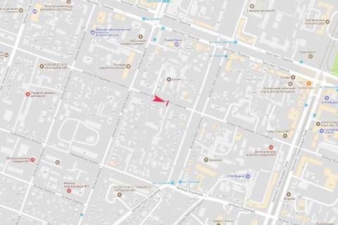 Бэклайт A в Днепр (Днепропетровск), 3,1х2,2  Володимира Антоновича (Свердлова) вул., 43 схема