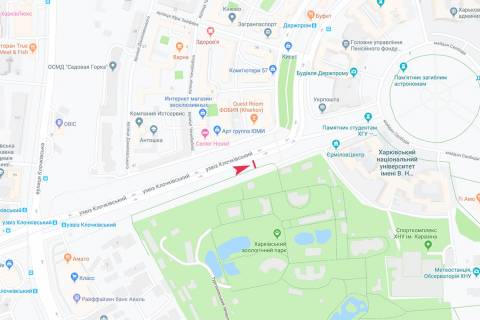 Ситилайт A в Харькове, 1,24х1,84  Клочковский спуск (2), в центр (пакетная продажа) схема