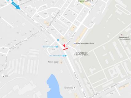 Скроллер B в Харькове Клочковская ул. - 23 августа ул., в центр - 382691 схема