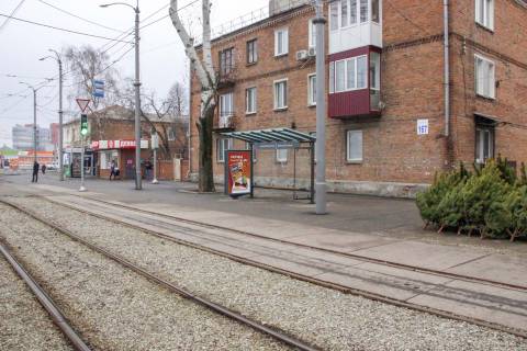 Ситилайт A в Харькове, 1,24х1,84  Шевченко, 167 (остановка "Матюшенко"), в центр фото 1