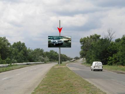 Билборд A в Днепр (Днепропетровск), 2,9х5,9  Усть-Самарський міст - Томська  вул., перед мостом, напрямок на ж/м Сонячний фото 1