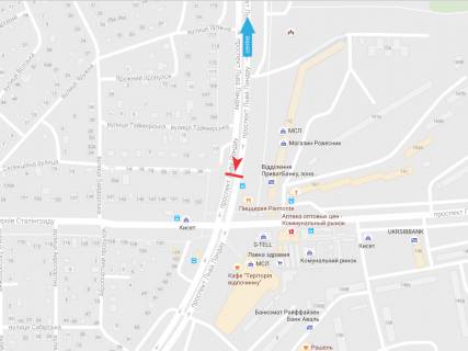 Призма B в Харькове, 3х6  просп. Льва Ландау (50-річчя СРСР) 12 , из центра - 383431 схема