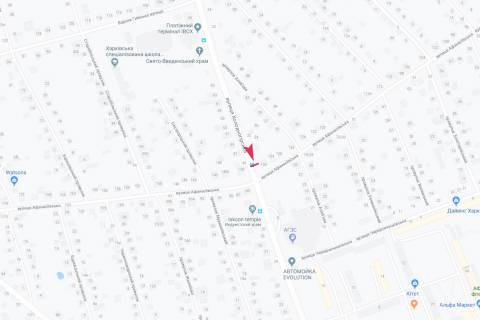 Ситилайт B в Харькове, 1,24х1,84  Холодногірська (Єлізарова) - Афанасьевская, 136 (остановка "Афанасьевская"), в центр схема