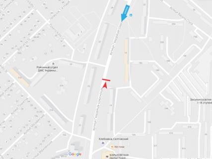 Билборд A в Харькове, 3х6  Гвардійців-Широнінців вул., 18, з центру схема