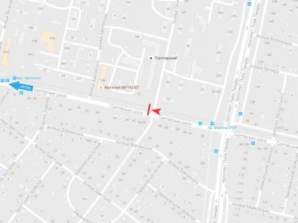 Билборд A в Харькове, 3х6  Салтівське шосе, 73, в центр схема
