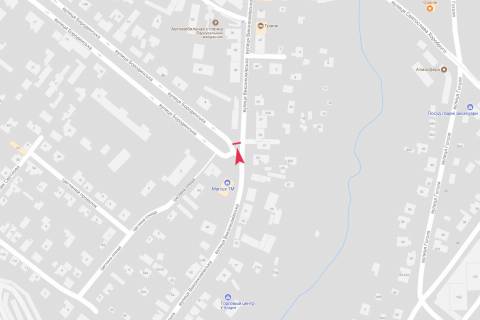 Бэклайт B в Днепр (Днепропетровск), 3,1х2,2  Ісполкомівська вул., поворот на Бородинську вул.  схема