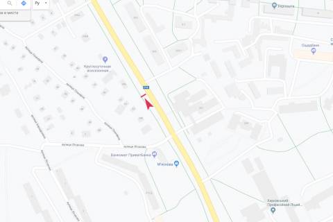 Билборд B в Харькове, 3х6  просп. Аерокосмічний (Гагаріна) - Планерна вул., 53, в центр схема