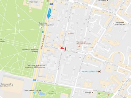 Сiтiлайт A у Харкові, 1,2х1,8  Гіршмана вул. + Мироносицька вул. (2) схема