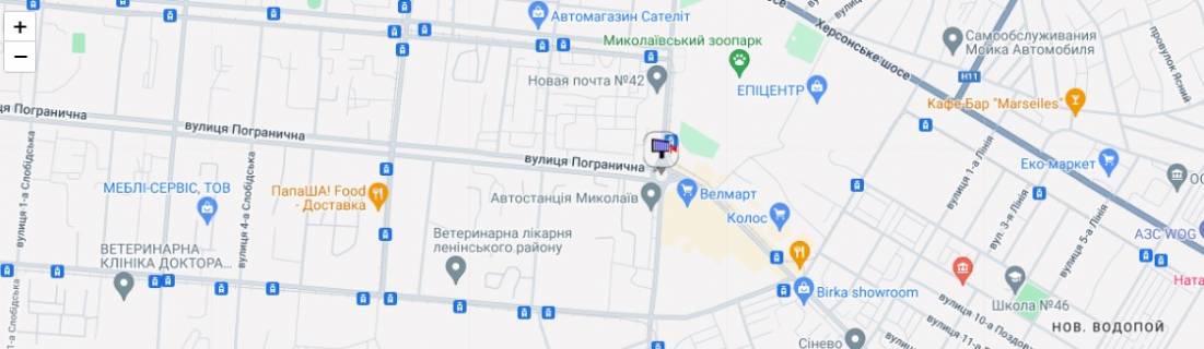 Билборд A в Николаеве просп. Богоявленский - кольцо Автовокзал схема