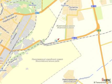 Білборд, Бігборд (Борд)  B у Миколаєві, 6x3  Херсонське шосе - в'їзд схема