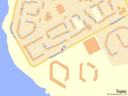 Билборд B в Николаеве, 6x3  ул. Лазурная, 50 схема