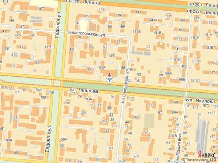 Билборд A в Николаеве, 6x3  ул. Чкалова - 1-я Слободская схема