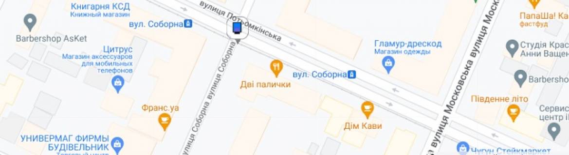 Ситилайт B в Николаеве ул. Соборная - ул. Потемкинская схема