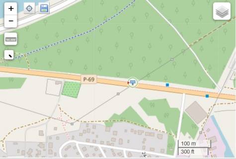 Билборд A в Киеве Траса Київ-Десна, праворуч, 1 км за постом ДАІ, напрямок Вишгород,Київ схема