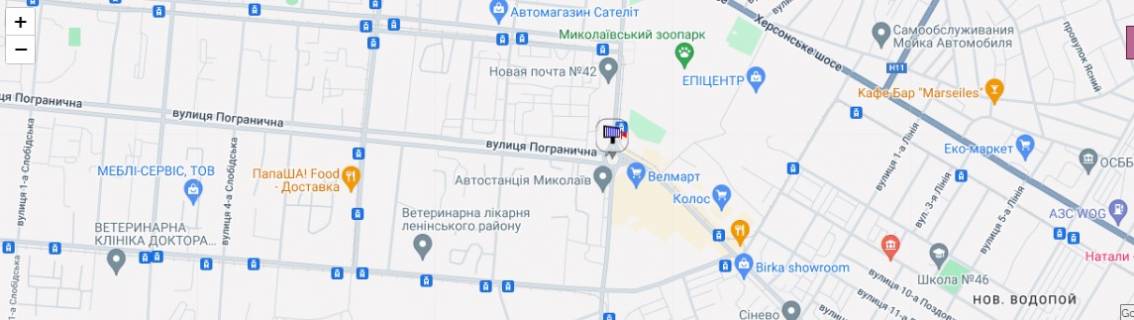 Билборд A в Николаеве просп. Богоявленский - кольцо Автовокзал схема