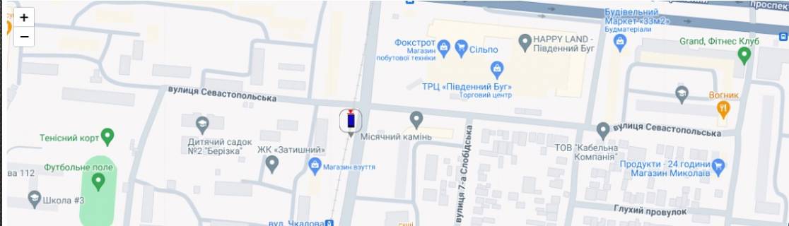 Нестандарт A в Николаеве ул. 6-я Слободская - ул. Чкалова схема
