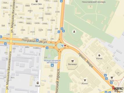 Призма A в Николаеве, 6x3  просп. Богоявленский - кольцо Автовокзал - 285095 схема