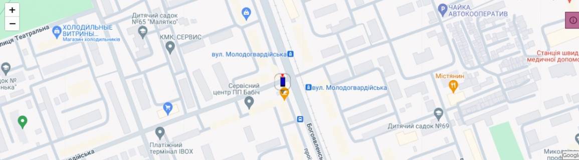 Нестандарт A в Николаеве просп. Богоявленский - за ост. Молодогвардейская схема