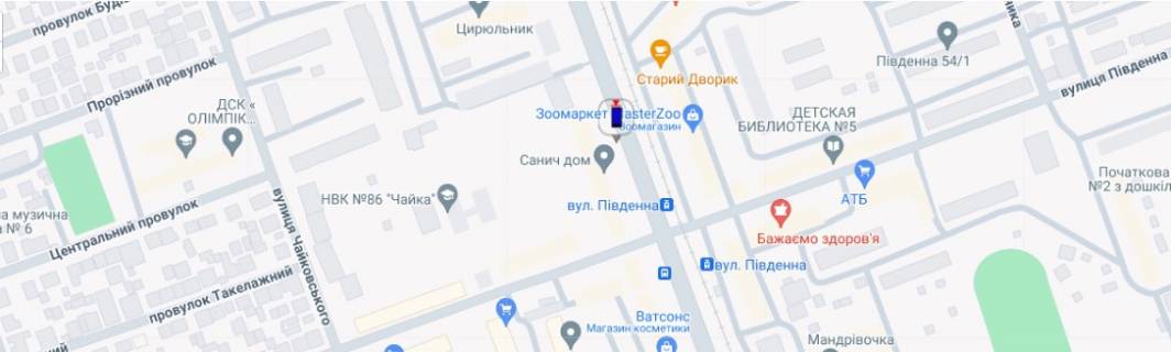 Нестандарт A в Николаеве просп. Богоявленский - перед ул. Южная схема