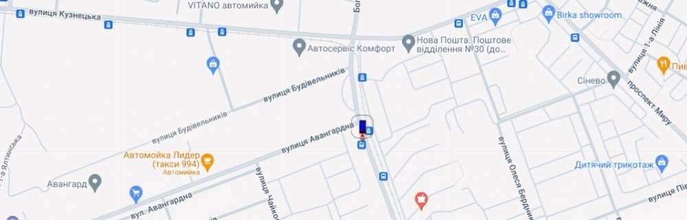 Нестандарт B в Николаеве просп. Богоявленский - за ост. Авангардная схема