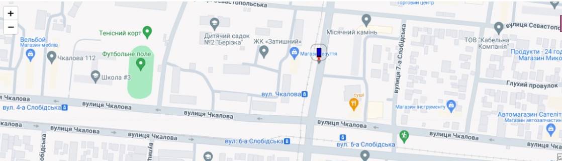 Нестандарт B в Николаеве ул. 6-я Слободская - ул. Чкалова схема