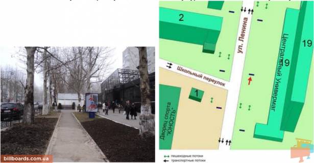 Ситилайт A в Черноморск (Ильичевск) ул. Ленина, 19, вход в ЦУМ, №020-А фото 1