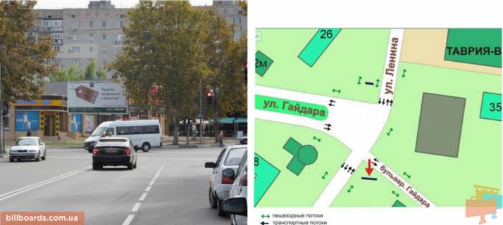 Призма A в Черноморск (Ильичевск) перекрёсток ул.Ленина, бул.Гайдара, №08-А1 - 83037 фото 1
