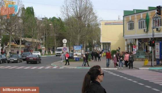 Ситилайт A в Черноморск (Ильичевск) перекрёсток ул. 1 Мая, ул. Ленина (рынок "Сокол"), №029-А фото 1