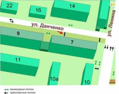 Сiтiлайт A у Чорноморськ (Іллічівськ) ул.Данченко,7, №006-А схема