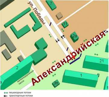 Призма A в Черноморск (Ильичевск) перекрёсток ул.Победы, ул.Данченко, №07-А2 - 83307 схема
