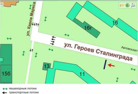 Билборд B в Черноморск (Ильичевск) ул.Героев Сталинграда,11, №29-Б схема
